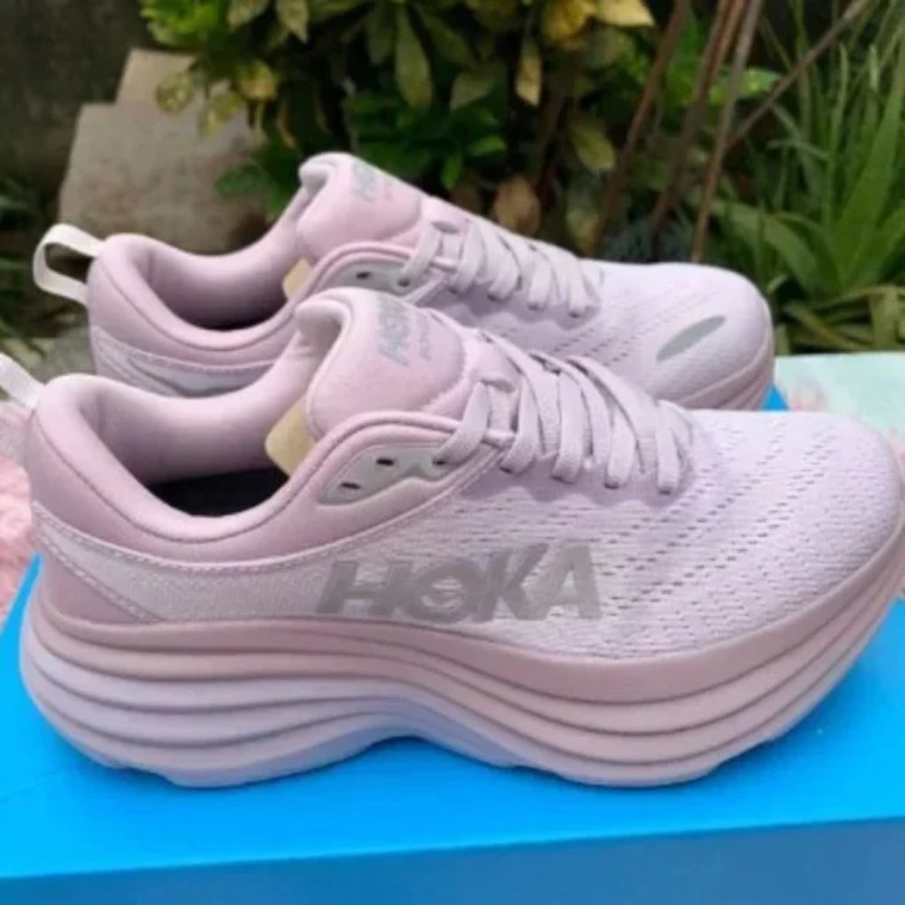 Hoka Bondi 8 Women's Pink/Lavender Running Shoes